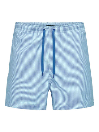 ONLY&amp;SONS MEN'S TED STRIPE SEERSUCKER SWIMMING BOXER 22021841 VTB