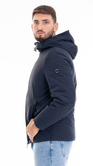 MARKUP GIUBBOTTO CON CAPPUCCIO IN SOFTSHELL UOMO MK794011 BLU