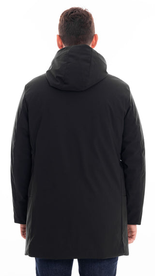 MARKUP MEN'S LONG SOFTSHELL PARKA MK794035 BLACK