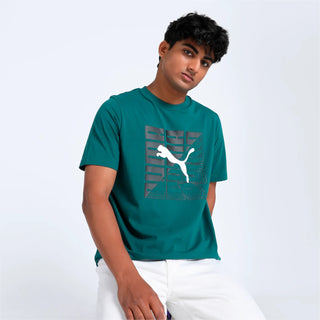 PUMA T-SHIRT GRAPHICS GIROCOLLO CON LOGO UOMO 681924 22