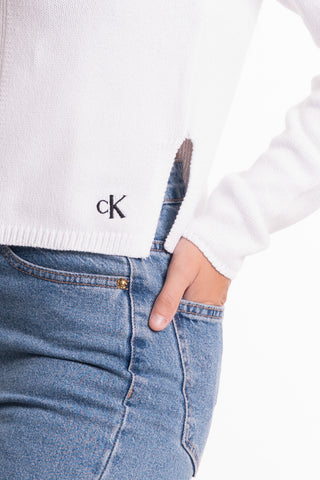 CALVIN KLEIN JEANS W LOOSE KNITTED SWEATER J221689