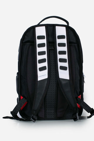 SPRAYGROUND RACING INTO THE FUTURE BACKPACK WITH ICONIC LOGO B5919