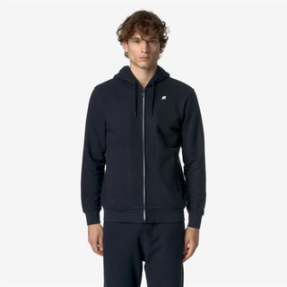 K-WAY FELPA CON CAPPUCCIO ANTHONY IN FLEECE UOMO K8133IW K89