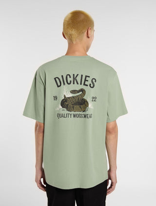 DICKIES T-SHIRT SNAKE MANICA CORTA CON STAMPA SU RETRO UOMO DK0A4Z99K361