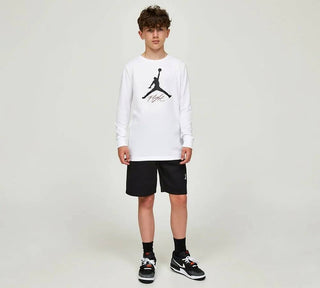 NIKE JORDAN CREW NECK SWEATSHIRT WITH PRINT JR 95C892 001