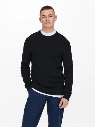 ONLY&amp;SONS PHIL CREW NECK SWEATER MEN 22022855 DKN