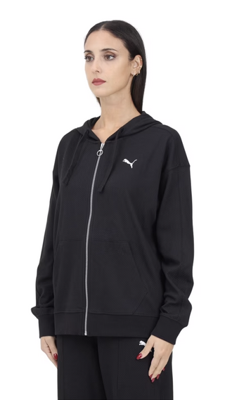 PUMA FELPA HER FULL-ZIP  NIDO D'APE CON CAPPUCCIO DONNA 681631 01