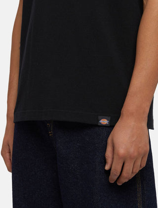 DICKIES T-SHIRT DICKIES PANTHER WITH LOGO MEN DK0A4Z4IBLK1