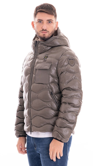 BLAUER PIUMINO BRYANT CON CAPPUCCIO UOMO BLUC02056 005958 683EI