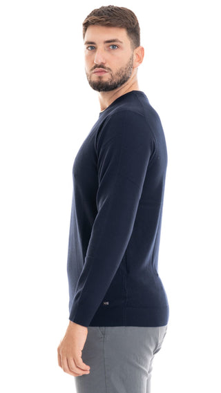 MARKUP MAGLIONE GIROCOLLO IN VISCOSA UOMO MK790014 BLU