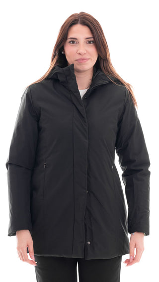 MARKUP TECHNICAL FABRIC JACKET WITH HOOD WOMEN MW24008 BLACK