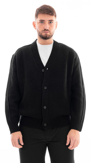 PATRICK&SON CARDIGAN CON TRAMA EFESTO NER