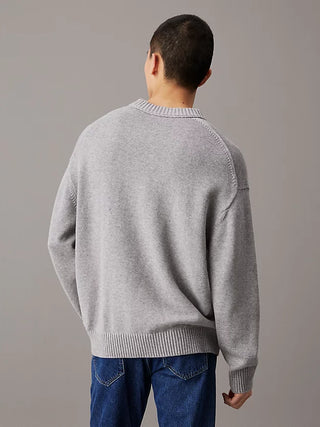 CALVIN KLEIN JEANS CREW NECK SWEATSHIRT MIXED COTTON WOOL MEN J326195 P41