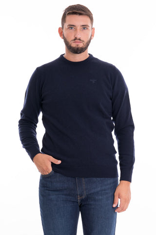 BARBOUR ESSENTIAL L/WOOL CREW NECK MKN0345 NY71