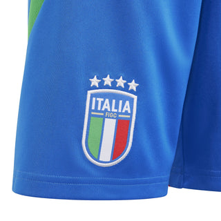ADIDAS PANTALONCINI SPORTIVI ITALY 2024 AWAY FIGC NAZIONALE ITALIANA JR IQ0483