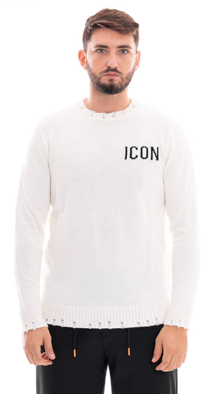 ICON MAGLIONE CON ROTTURE UOMO IU9057M OFW