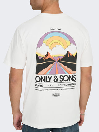 ONLY&SONS T-SHIRT KAZBAH CON STAMPA UOMO 22033751 CLD