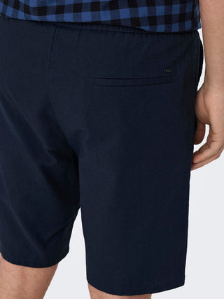 ONLY&amp;SONS LINEN BERMUDA BERMUDA 0007 COT MEN 22024967 DKN