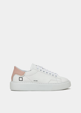 DATE WOMEN'S SFERA CALF WHITE-PINK SNEAKERS W997-SF-CA-WP