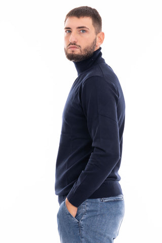 MARKUP SWEATER OTHER COLLAR MEN MK20015 BLUE