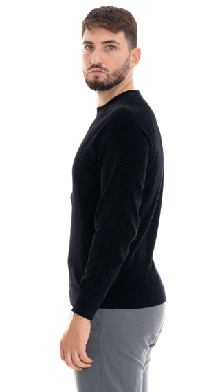 MARKUP MAGLIONE GIROCOLLO INCINIGLIA UOMO MK790129 NER