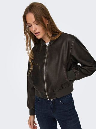 ONLY LEATHER BOMBER JACKET 15314240 CCB