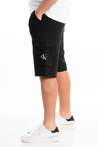 CALVIN KLEIN JEANS BERMUDA SHORTS IN FLEECE TEXTURE J325136 BEH