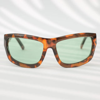 OS SUNGLASSES TORTOISE SUNGLASSES GREEN LENS OS2053-C03