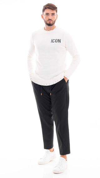 ICON MAGLIONE CON ROTTURE UOMO IU9057M OFW