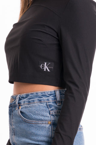 CALVIN KLEIN JEANS W TECHNICAL KNIT MOCK NECK J221312