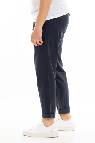 LORD PARTENOPEI LINEN TROUSERS PANTAM24-BLUE