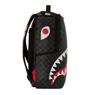 SPRAYGROUND SHARK CHECK BACKPACK WITH ICONIC LOGO B6358