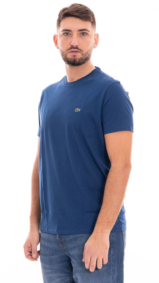 LACOSTE T-SHIRT  IN COTONE PIMA TH6709 HBM