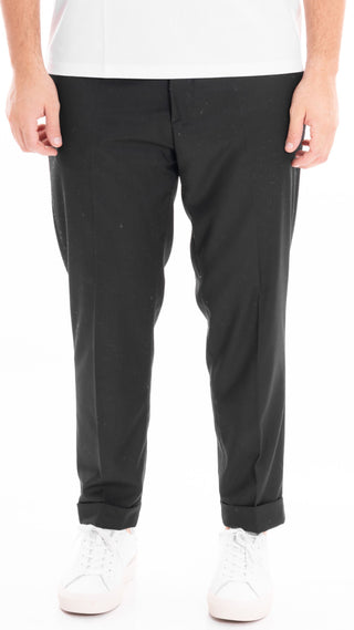 PATRICK&SON PANTALONE CLASSICO IN FRESCO LANA LUCIO 24 NER