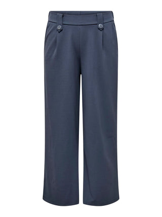 ONLY CARMAKOMA PANTALONE SANIA CON BOTTONI A GAMBA LARGA DONNA (OMBRE BLUE) 15293196 OBE