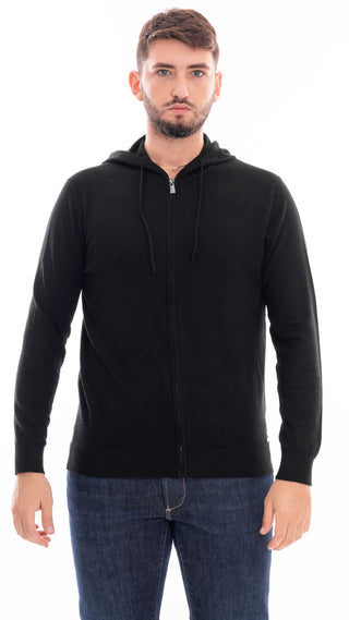 MARKUP MEN'S ZIP-UP HOODIE MK790126 BLACK