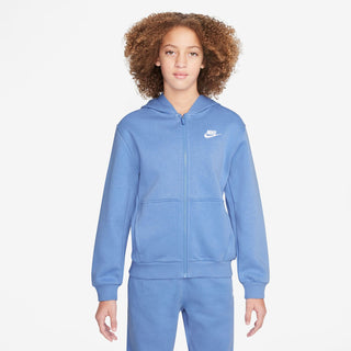 NIKE NSW CLUB FLEECE HOODIE FULL ZIP JR FD3004 450