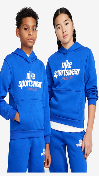 NIKE FELPA GIROCOLLO CLUB IN FLEECE CON LOGO JR HM6874 480