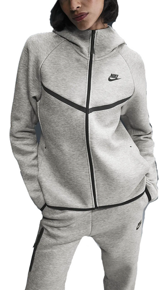 NIKE FELPA TECH CON CAPPUCCIO E ZIP DONNA HV6747 063