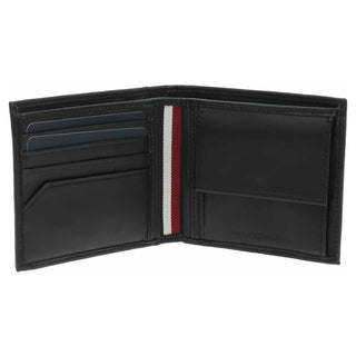 TOMMY HILFIGER PORTAFOGLI PREMIUM LEATHER EXTRA CREDIT CARD COIN AM13296 BDS