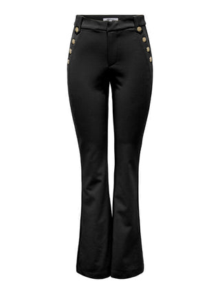 ONLY PANTALONE PEACH A ZAMPA DONNA 15338753 BLK