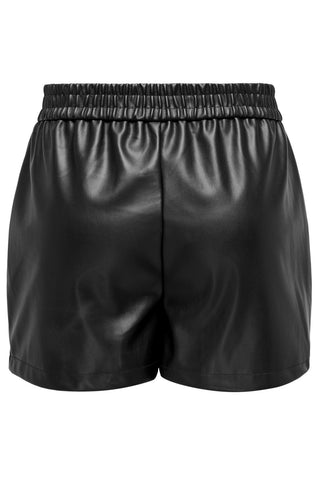 JACQUELINE DE YONG ALAIA LEATHER SHORTS WOMEN 15328310 BLK