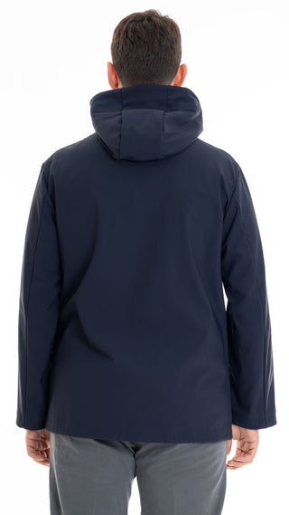 MARKUP PARKA SOFTSHELL ACCOPPIATO IN VELLUTTO UOMO MK794019 BLU