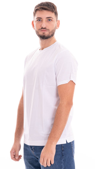 FIFTIETH BASIC T-SHIRT IN WHITE MOON SOCZIA YARN