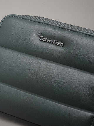 CALVIN KLEIN MEDIUM TPUNTATA LINE QUILT ZIP WALLET WOMEN K612201 LG2