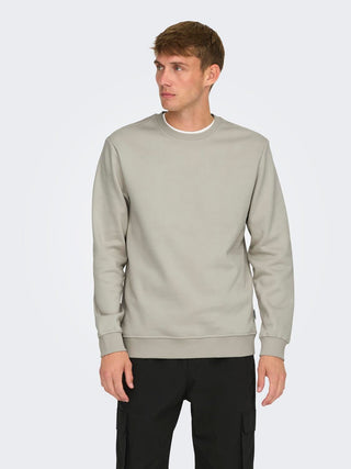 ONLY&SONS FELPA GIROCOLLO CREW NECK UOMO 22029226 SVL