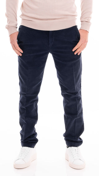 MORO PANTALONE IN FUSTAGNO MI2585 BLU