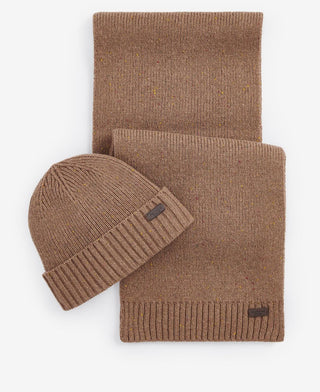 BARBOUR HAT + SCARF SET MGS0047 BE31