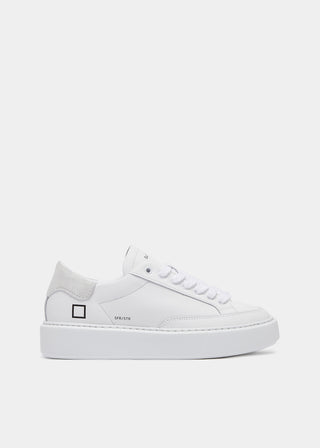 DATE SNEAKERS IN PELLE SFERA STRIPE W411-SF-SR-WH