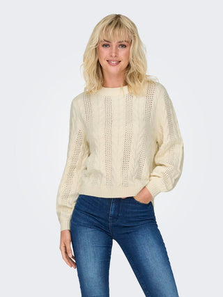 ONLY RUBINA CREW NECK SWEATER WOMEN 15317515 WLT